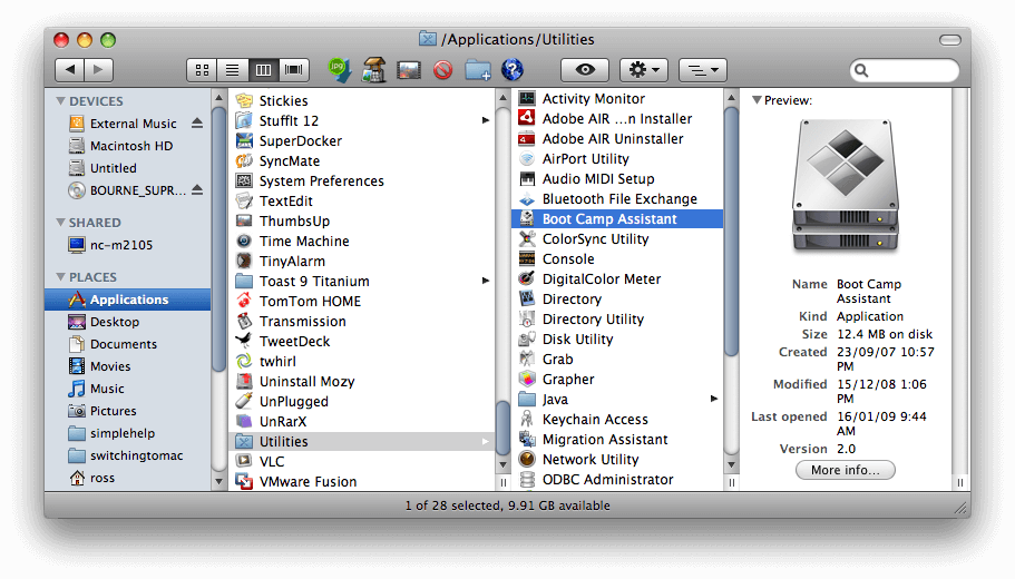 delete bootcamp partition mac